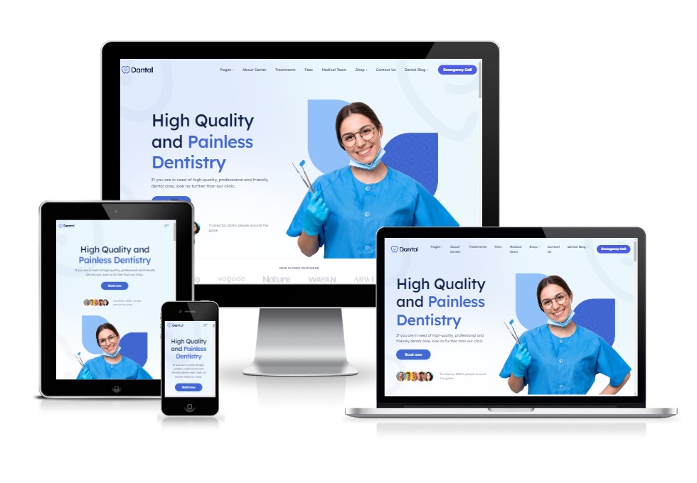 dental website design service by freelancer